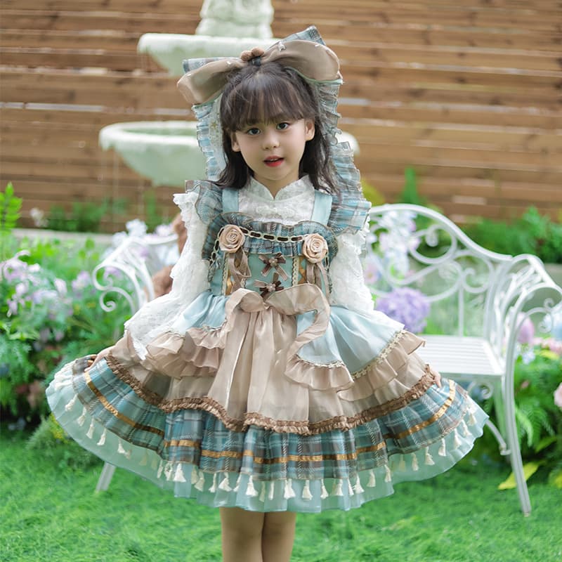 Girls Lolita Dress 2026 New Children's High-End Exotic Princess Dress Birthday Gown