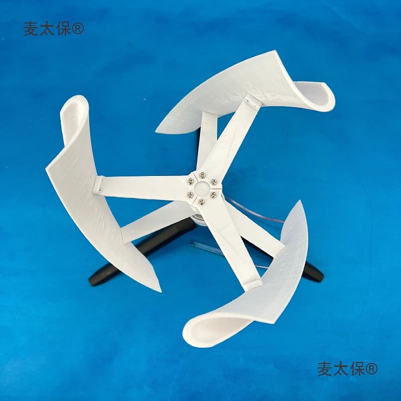 3D printing PAL material Micro wind turbine Vertical axis brushless DC generator Scenery Metabo