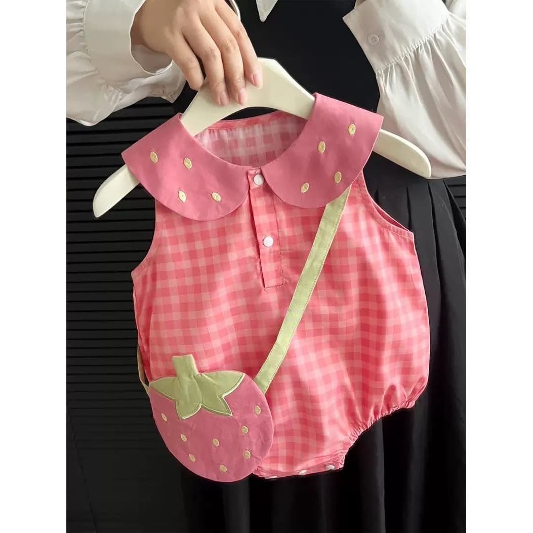 New Summer Baby Girl Bodysuit, Stylish Infant Outfit, Romper for Newborn 100 Days