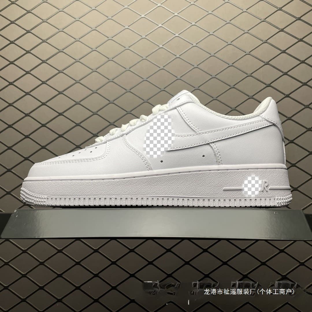 Pure original Air Force 1 low-top sneakers black and white AF1 men's and women's casual white shoes versatile trendy shoes