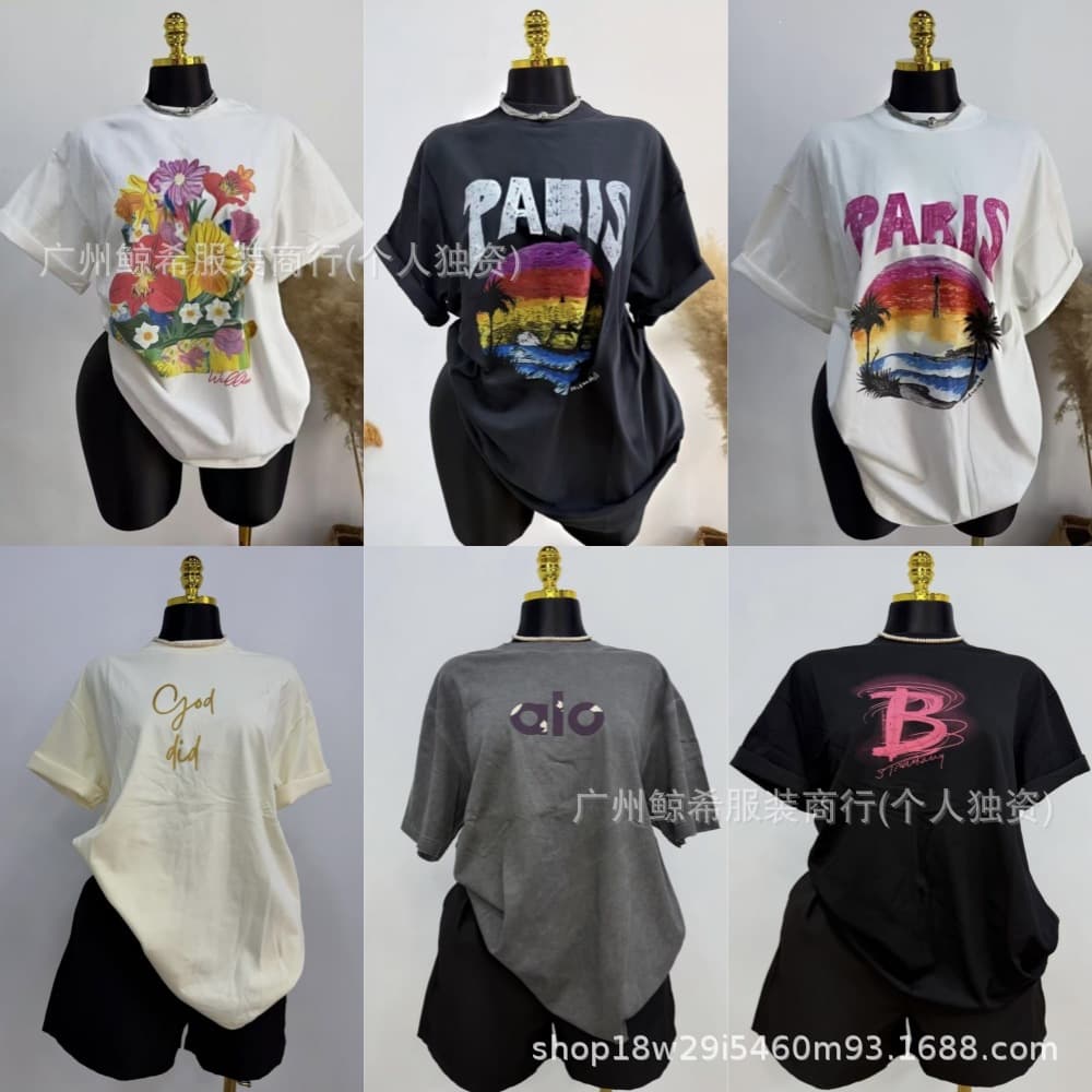 Women short-sleeve T-shirtWomen's short-sleeved T-shirt tops women's spot wholesaleAvailable
