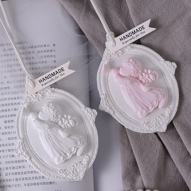 Relief Angel Plaster Pendant Bedroom Wardrobe Aromatherapy Diffusing Stone Long-lasting Fragrance Souvenir Car Aromatherapy Pendant