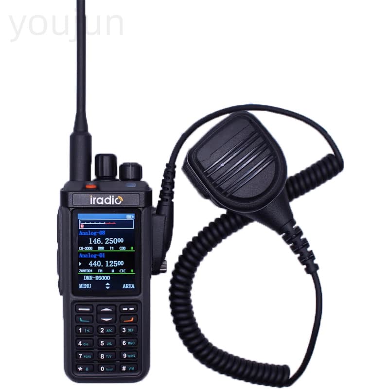 iradio UV98Plus Walkie-Talkie Hand Mic UV99 CP-1800 Walkie-Talkie Microphone Speaker