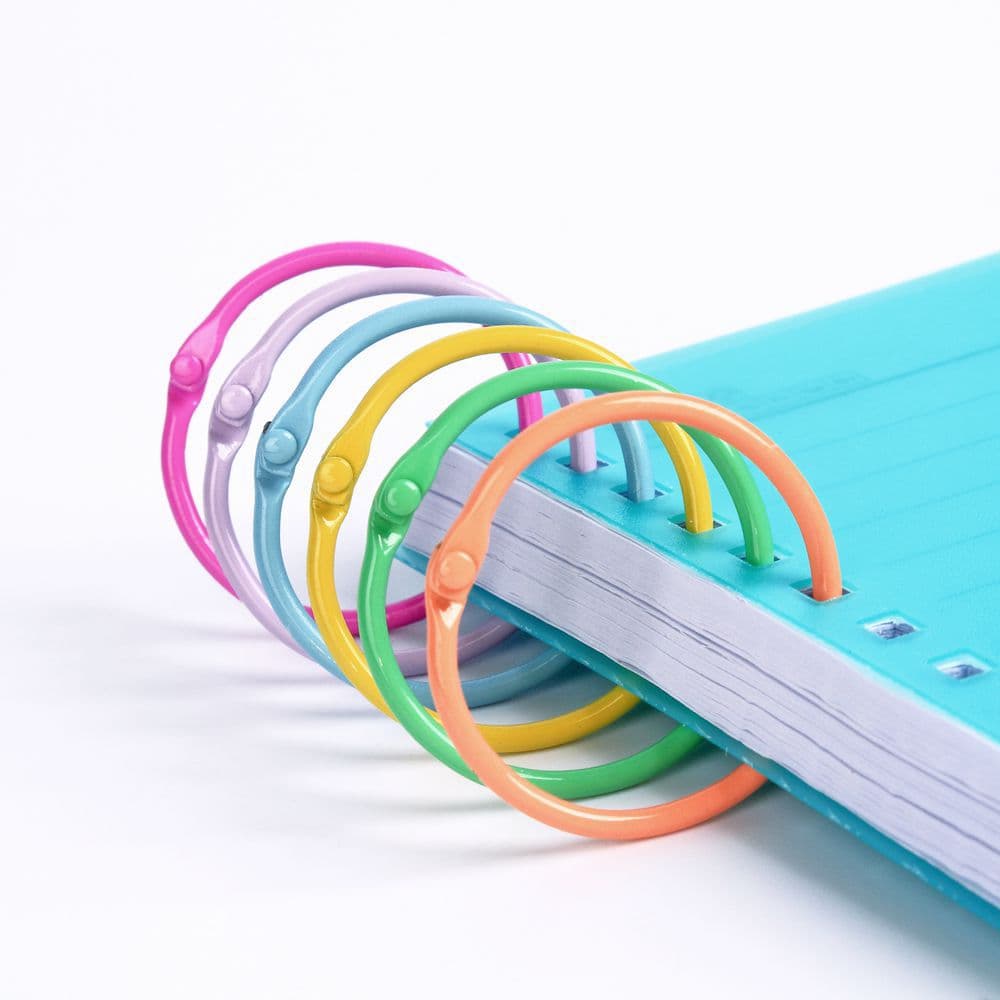 Metal Open Book Rings for Loose-Leaf Binding, Card Key Movable Iron Rings, Album Notebook Divider Rings