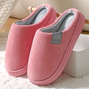 Cotton Slippers Women Spring Autumn Winter Home Indoor Anti-slip Maternity Shoes Thick Sole Home Warm Couple Men
