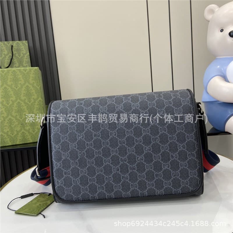 2025 New GG Canvas Crossbody Bag Shoulder Men’s Bag Cool Shoulder Bag Business Commuting Foreign Trade