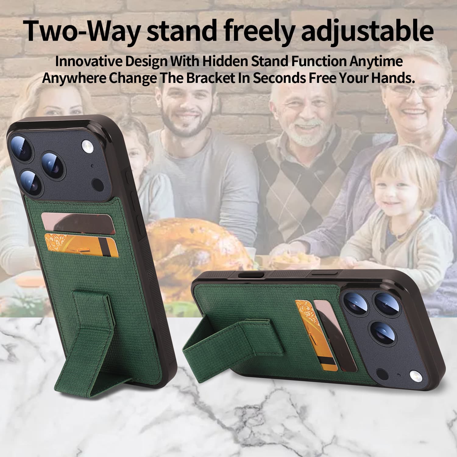 Apple iPhone 17 Pro case with SIM slot, IP17 Pro Max stand-type SIM card slot phone case
