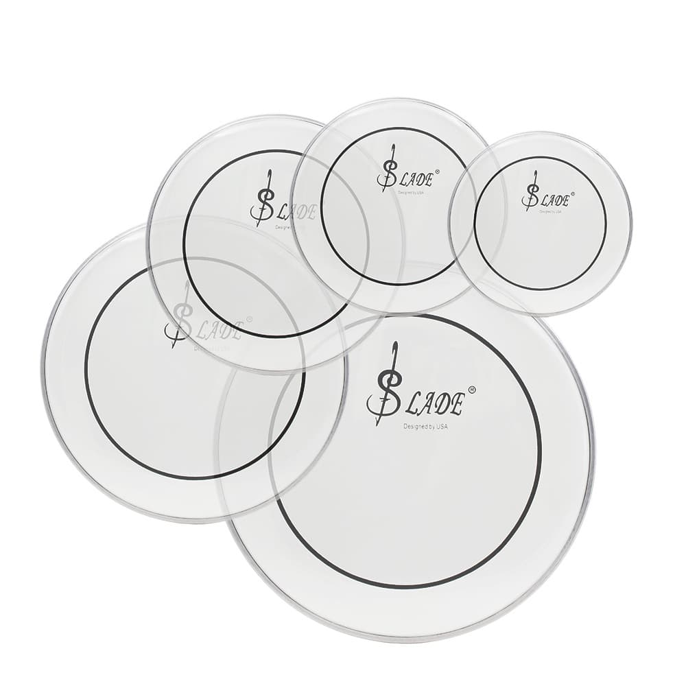 SLADE double-layer oil-skin drum head jazz drum transparent drum head snare drum percussion drum head bottom drum skin set
