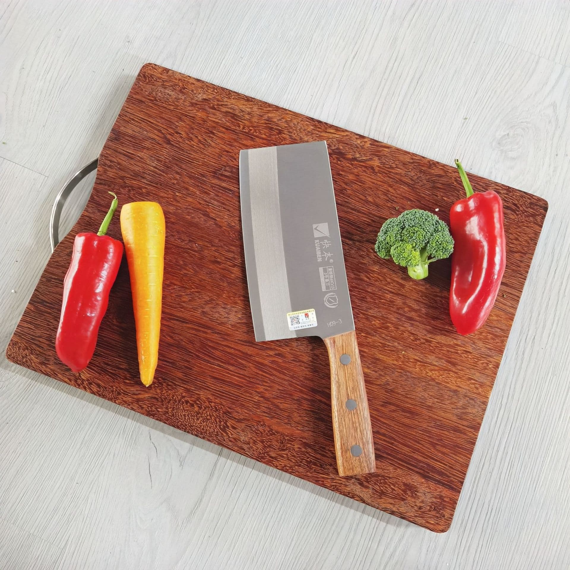 Kuaiben Lilang Chef Knife, Hotel Stainless Steel Dual-Purpose Chopping and Slicing Knife, Forged Sangdao for Home and Commercial Use