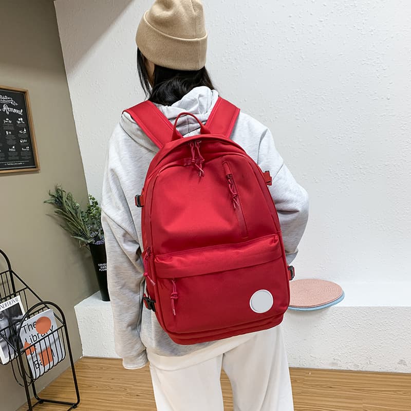 (High Version) Converse Waterproof Canvas Backpack Unisex Casual Versatile Student Travel Bag School Bag Fashion