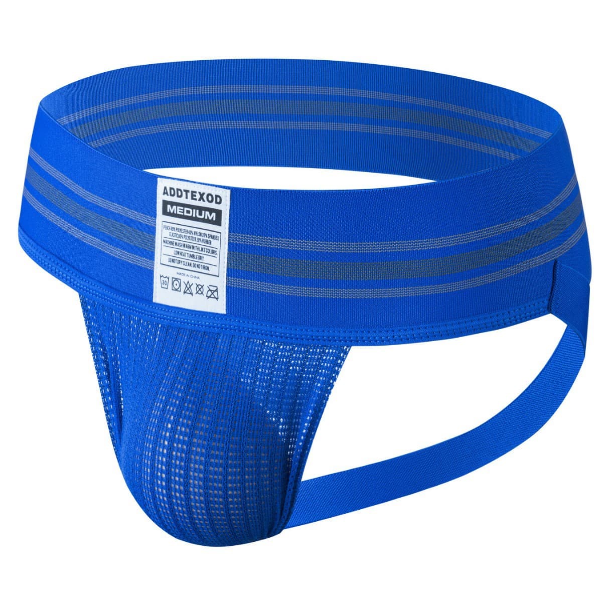 Men's Thong Wide Waistband Breathable Stretch Large Pouch Lifting Backless Sport Thong Underwear Cross-border European and American Style