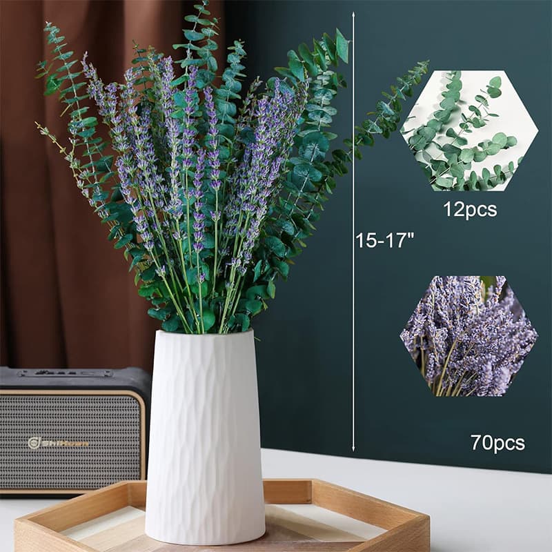 Lavender Eucalyptus Mixed Bouquet Preserved Flowers Real Flower Bouquet Home Flower Arrangement Living Room Decoration Bouquet Wholesale