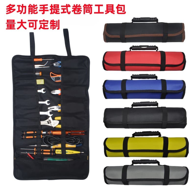 Factory Store Roll-Up Tool Kit Automotive Repair Tool Bag Electrician Maintenance Bag Oxford Cloth Hardware Tool Pouch
