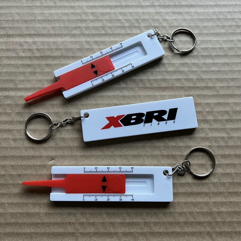 Tire Factory Promotional Gift Automotive Tire Tread Depth Gauge Keychain Tire Tread Gauge Tread Depth Gauge