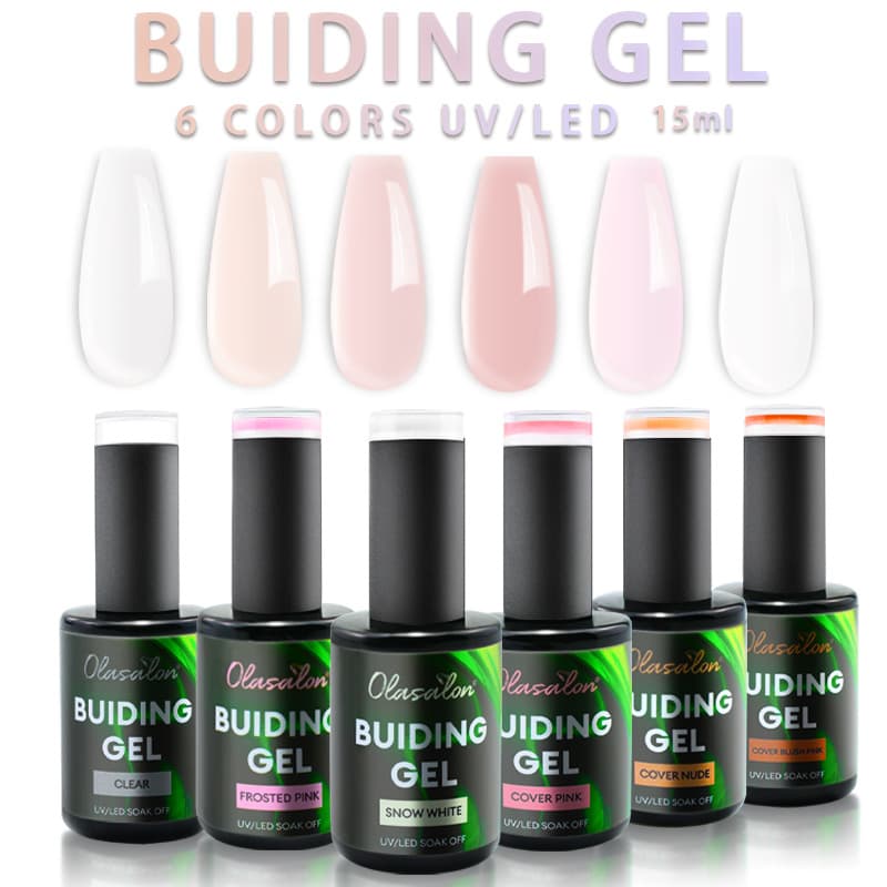 Cross-border popular nail construction glue extension glue self-leveling function phototherapy glue reinforced translucent nail polish glue manicure shop