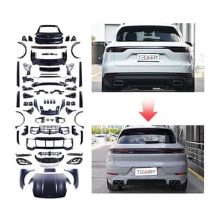 Full Body Kit for Porsche Cayenne Old to New 18-23 to 24 Turbo 9Y0.2 Upgrade Kit Large Bumper