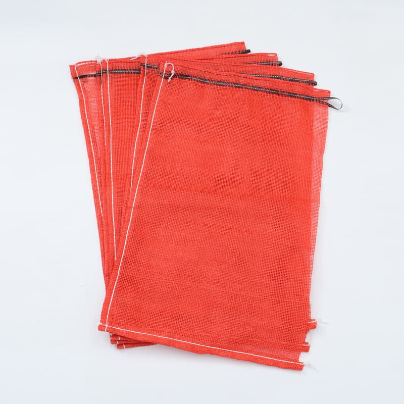Foreign trade export PP plastic plain weave trademark mesh bags, onion woven bags, vegetable and fruit net bags customization