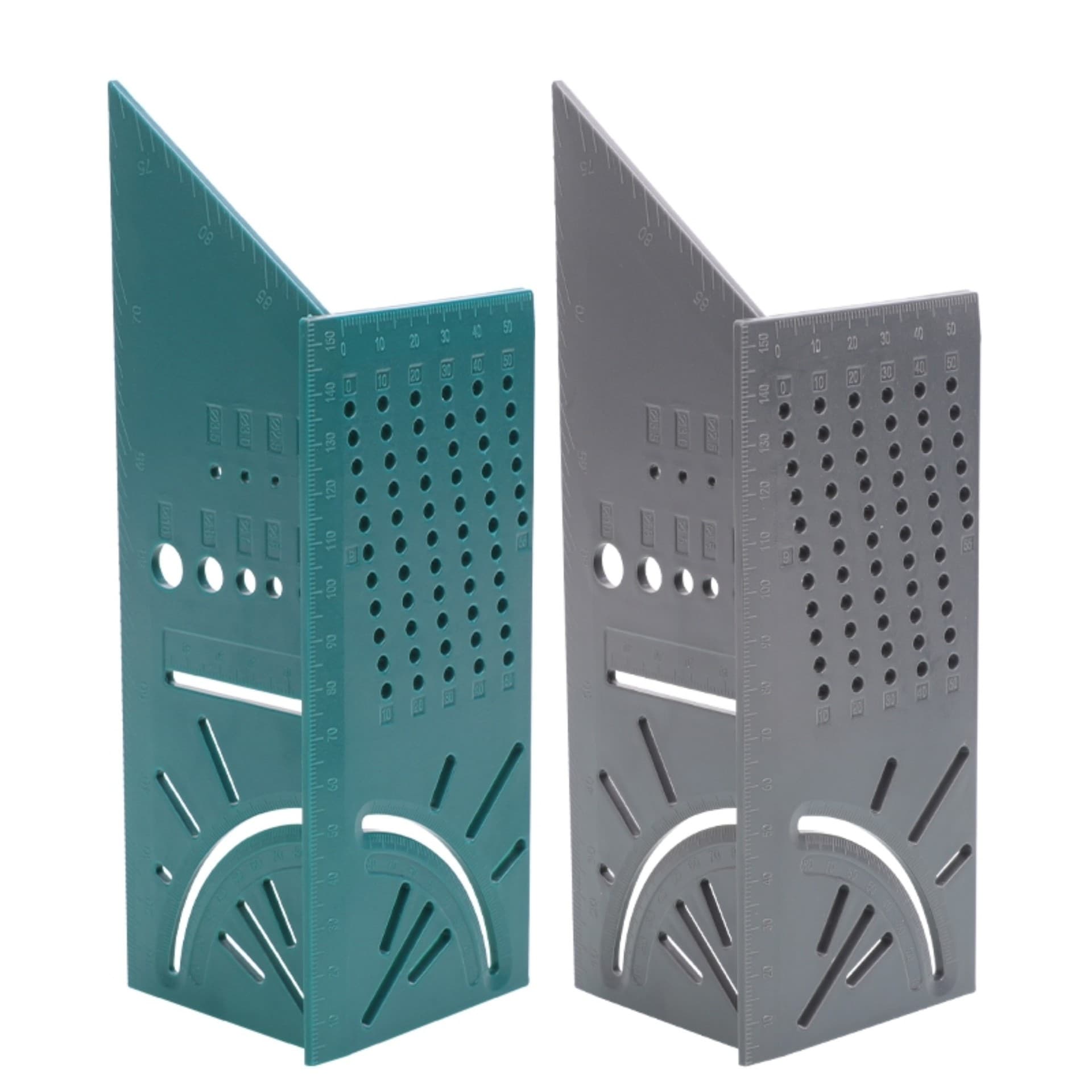 Multifunctional Woodworking Square Angle Measuring Ruler 90 Degree T-Type 3D Scribing Tool