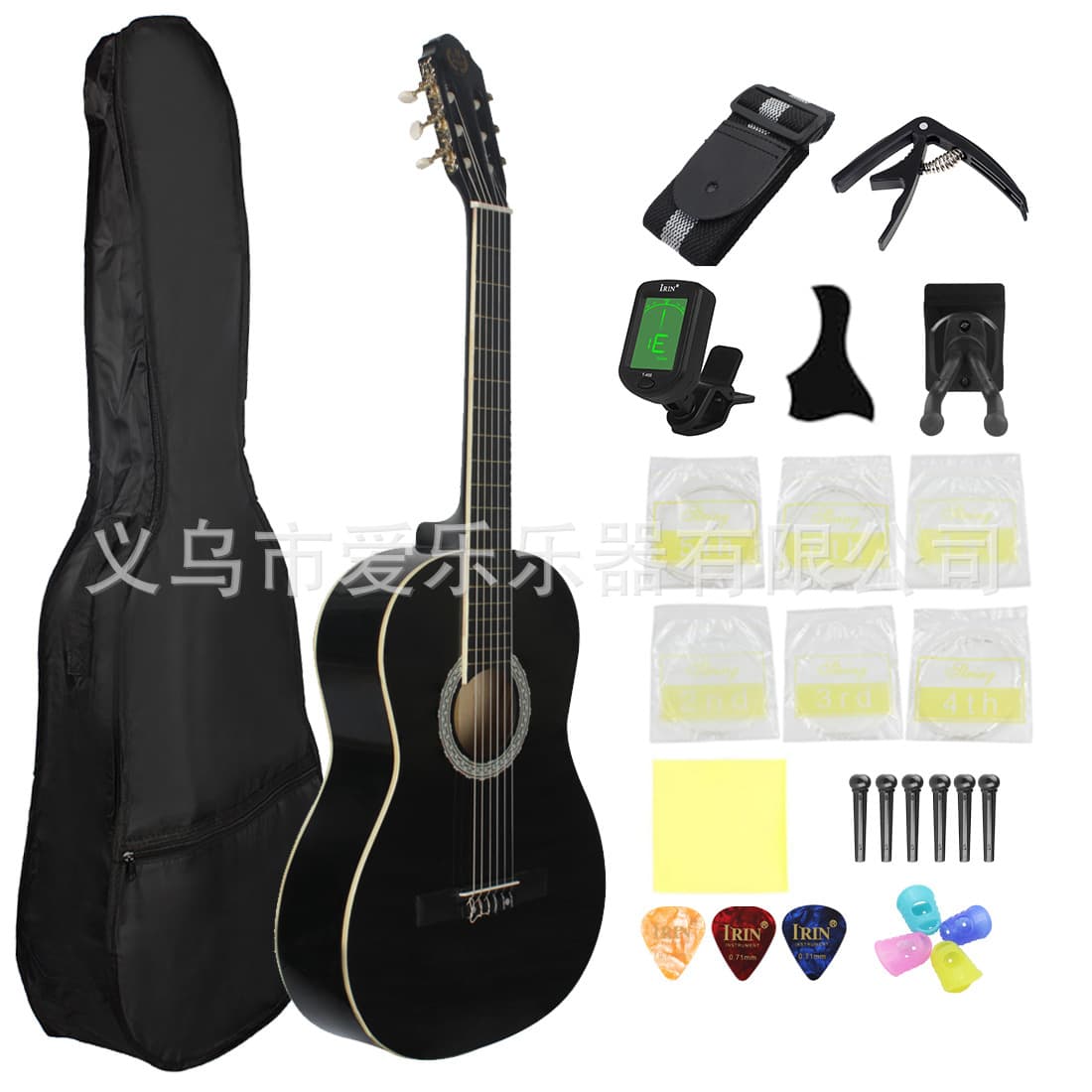 Factory Direct 39-Inch Classical Guitar for Beginners, Entry-Level Wooden Guitar for Student Practice