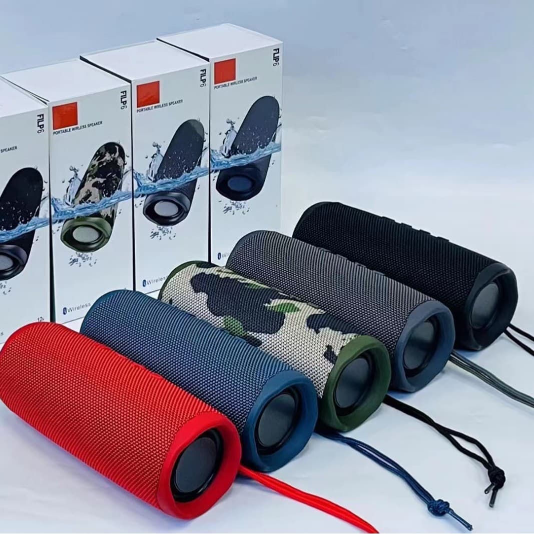 Cross-border E-commerce Flip6 Kaleidoscope Bluetooth Speaker, Wireless Mini Outdoor Portable High/Low Configuration Sound System with Bass