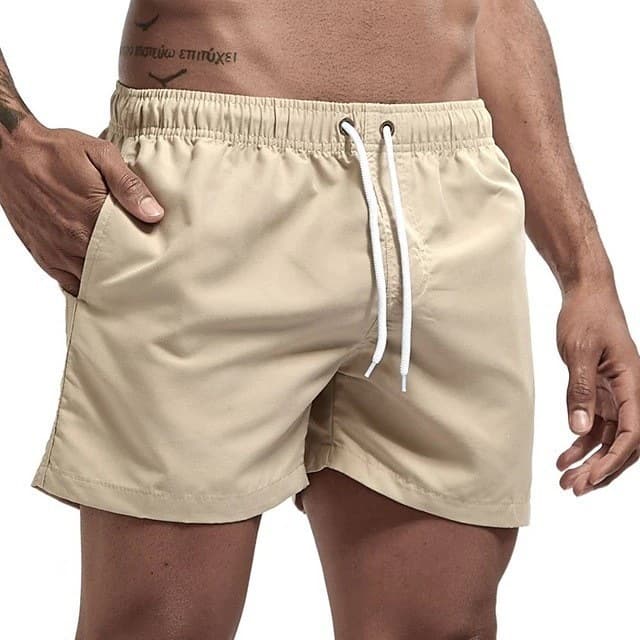 New Cross-Border Men's Beach Shorts Sports Casual Shorts with Inner Mesh Three-Quarter Shorts Fashion Shorts for Men and Women