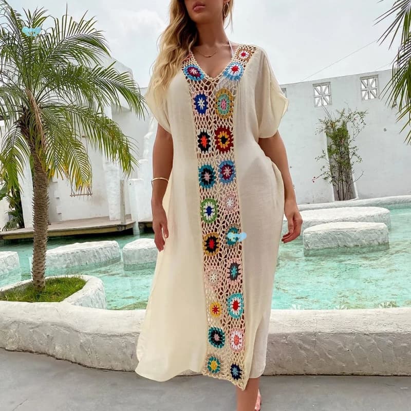 Crochet Bikini Women Beach Dress Cover-Up Swimsuit Beachwear