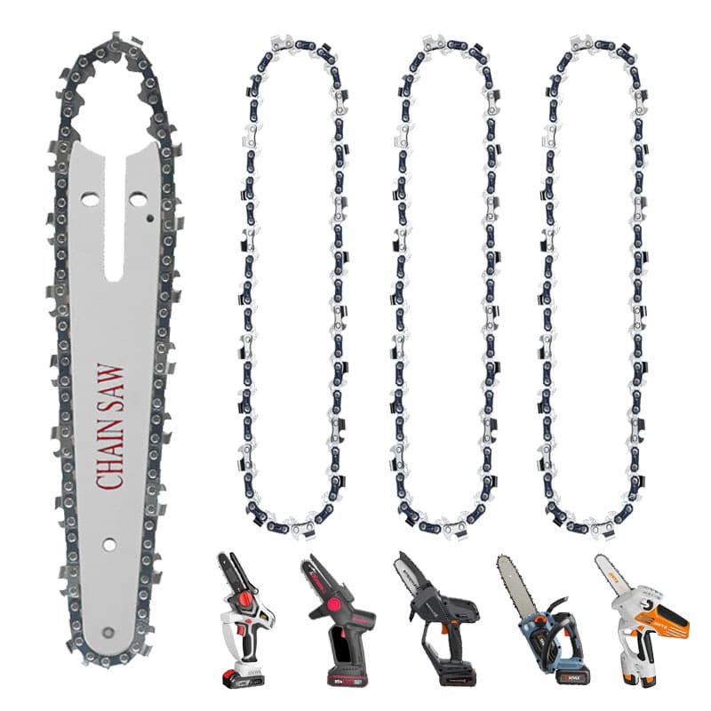 Yunbei Electric Chainsaw Bar and Chain, 14/16inch High Limb Saw Chain for Electric Transmission Saws and Logging
