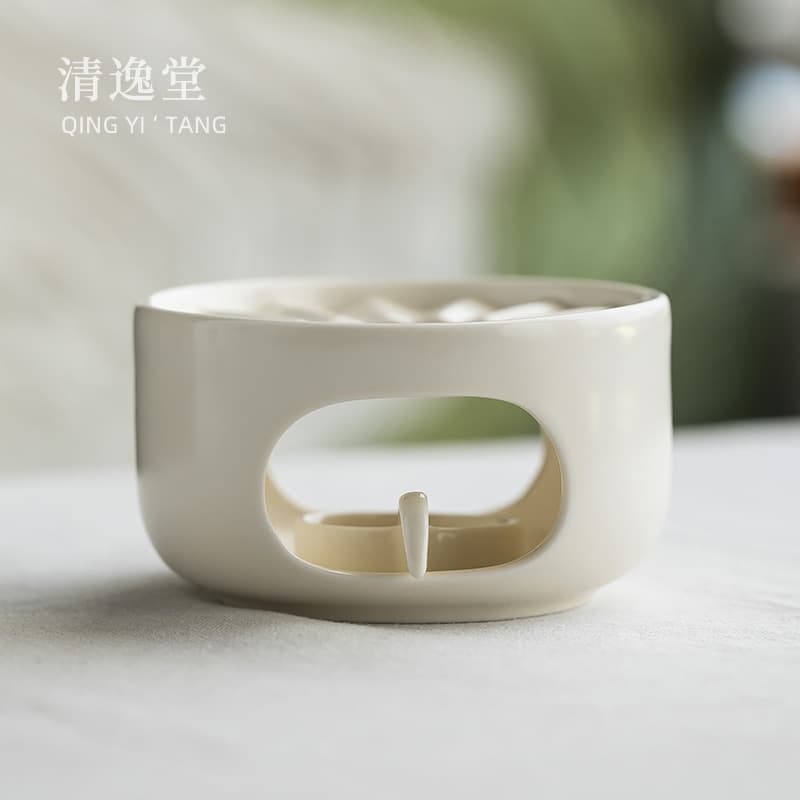 Dropshipping | Minimalist Ceramic Candle and Tea Warmer Base with Instagram Style, Suitable for Teapot Heating and Low Flame