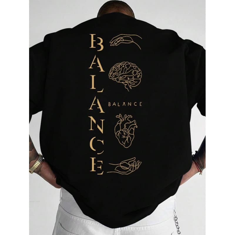 European Size Pure Cotton 1pc Men's Fashionable Printed Loose Fit Short Sleeve
