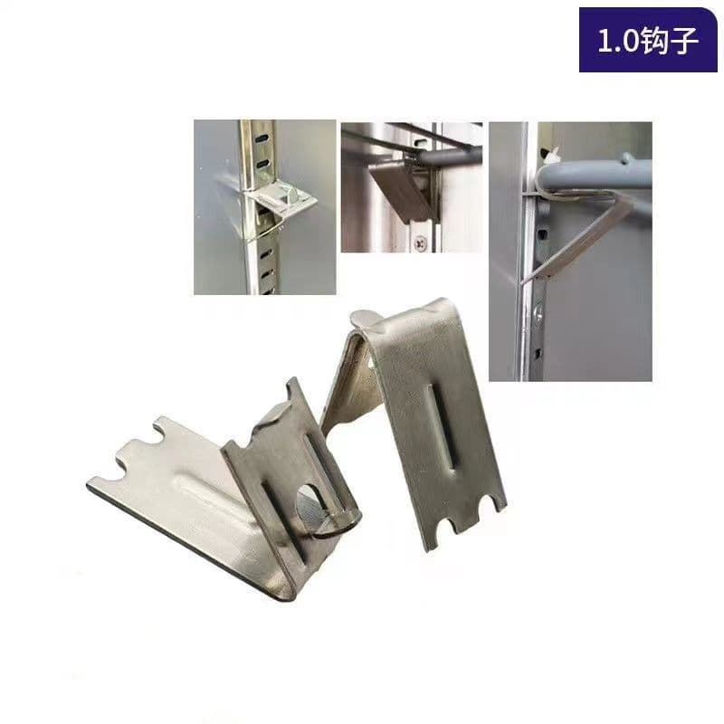 Factory Wholesale Refrigerator/Freezer Shelf Support Bracket, Stainless Steel Hook and Fixing Clip