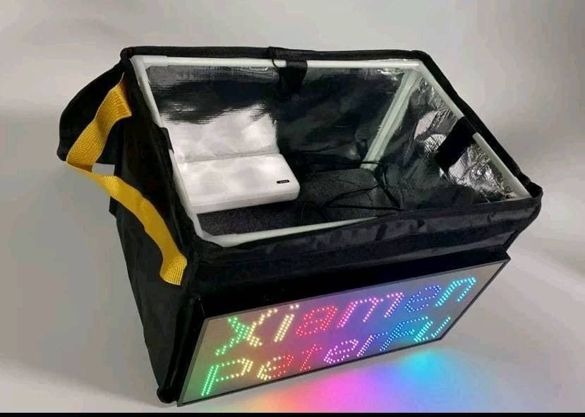 LED display take-out box display bag LED tail box display take-out box advertising weapon insulated box