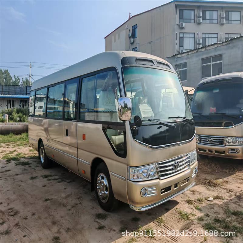 Diesel Version Used Toyota Coaster Business Luxury Bus 19-Seat 21-Seat 23-Seat Euro III Emission Bus
