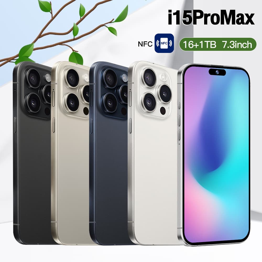 Cross-border mobile phone i15 ProMax smart phone 6.5 inch HD large screen 6 128 Android mobile phone foreign trade wholesale