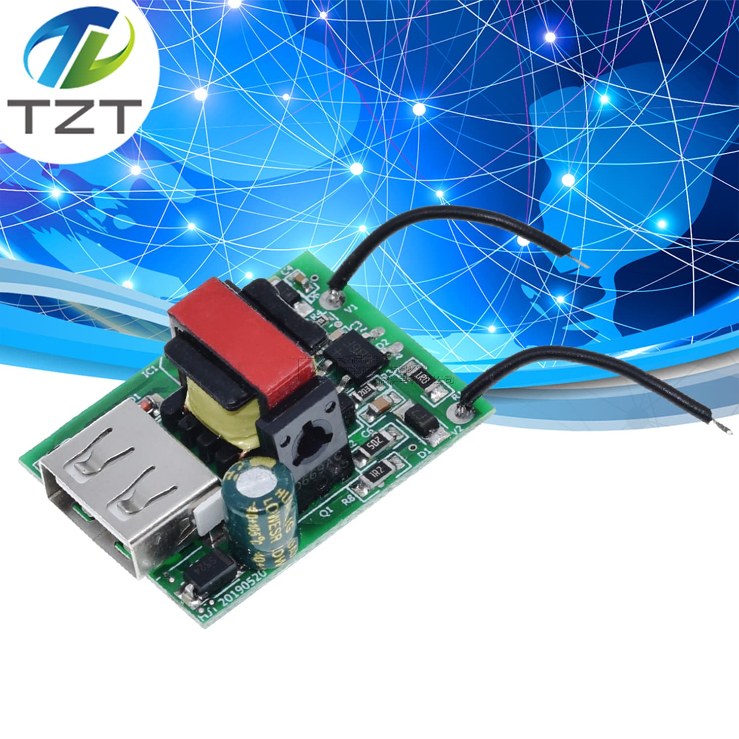 DC-DC Buck Module 72V60V48V to 5V1A Electric Vehicle USB Buck Converter Isolated Power Module