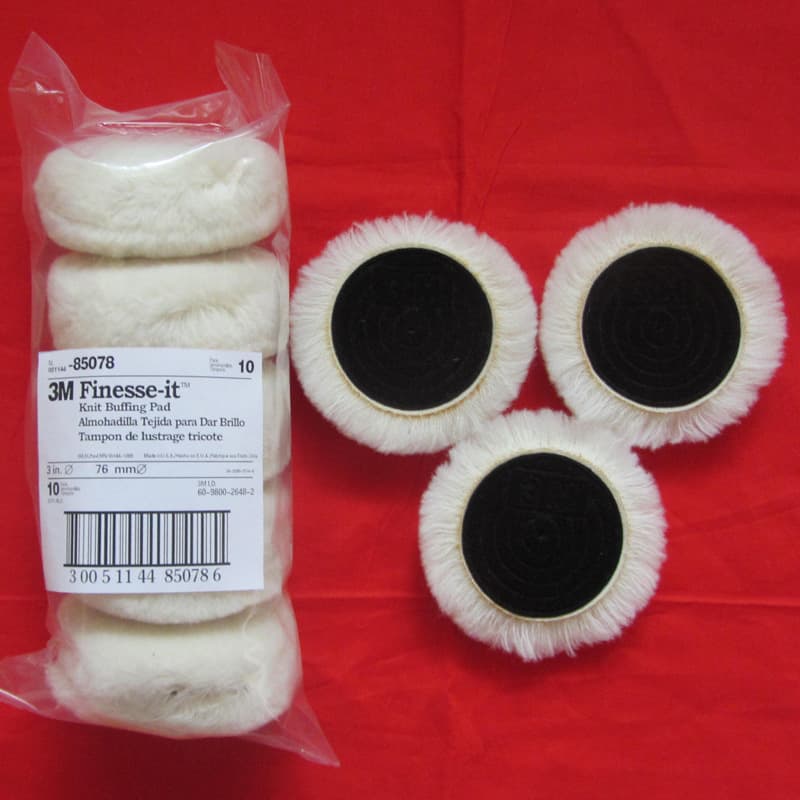 Car Wool Polishing Pad Backing Self-Adhesive 3-inch 85078 Wool Ball 85099 Wool Wheel Repair Gloss Glass