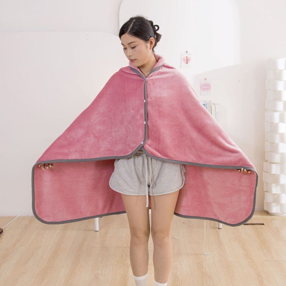 Huhu Bear Leg Cover Small Blanket, Autumn Thick Small Fleece Throw, Office Nap Air-Condition Blanket