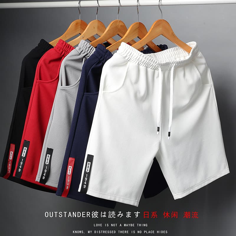 Cross-Border Amazon New Summer Beach Pants Men's Mid-Pants Casual Shorts Men's Five-Quarter Pants Trendy Export
