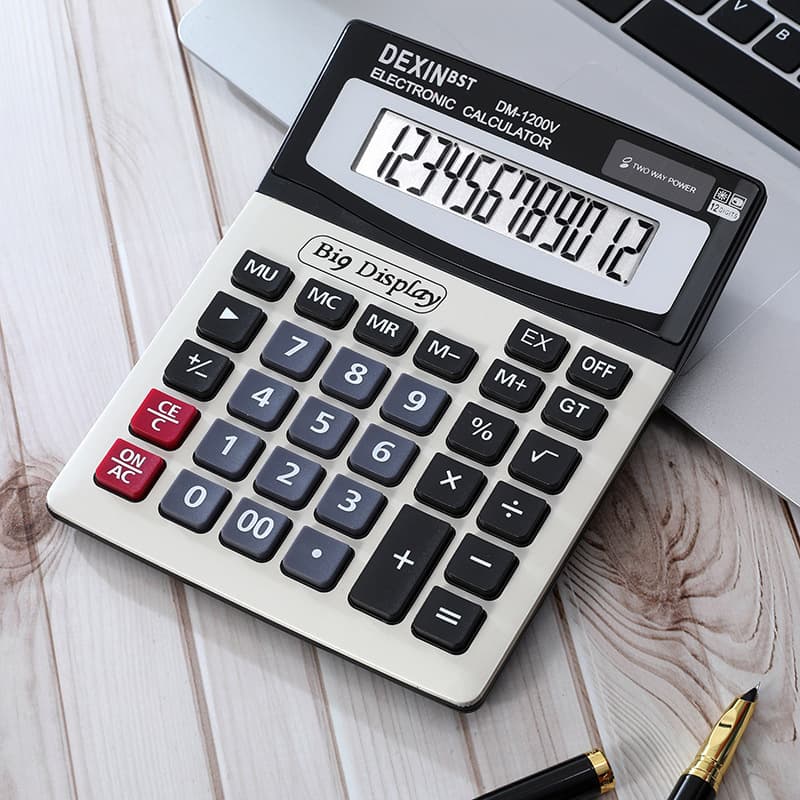 Large electronic calculator multifunctional financial office dedicated desktop calculator business button desktop calculator