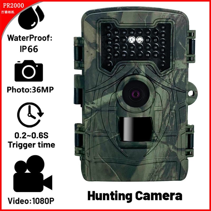 Overseas Hot Selling Outdoor HD Hunting Camera 36MP Intelligent Capture Security Surveillance Infrared Night Vision