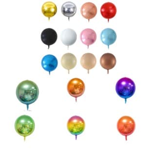 10/15/18/22/32 inch 4D Foil Balloons for Kids Birthday Party Decoration