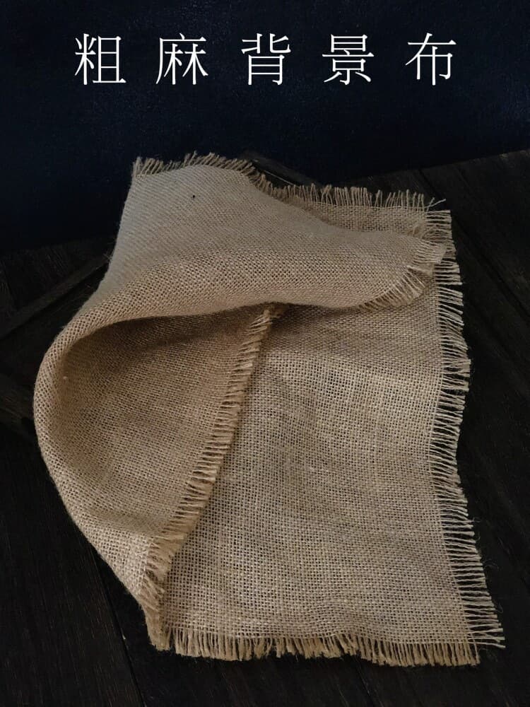 Jute Burlap Photography Backdrop DIY Craft Fabric Tea Mat Coarse Linen Decorative Cloth