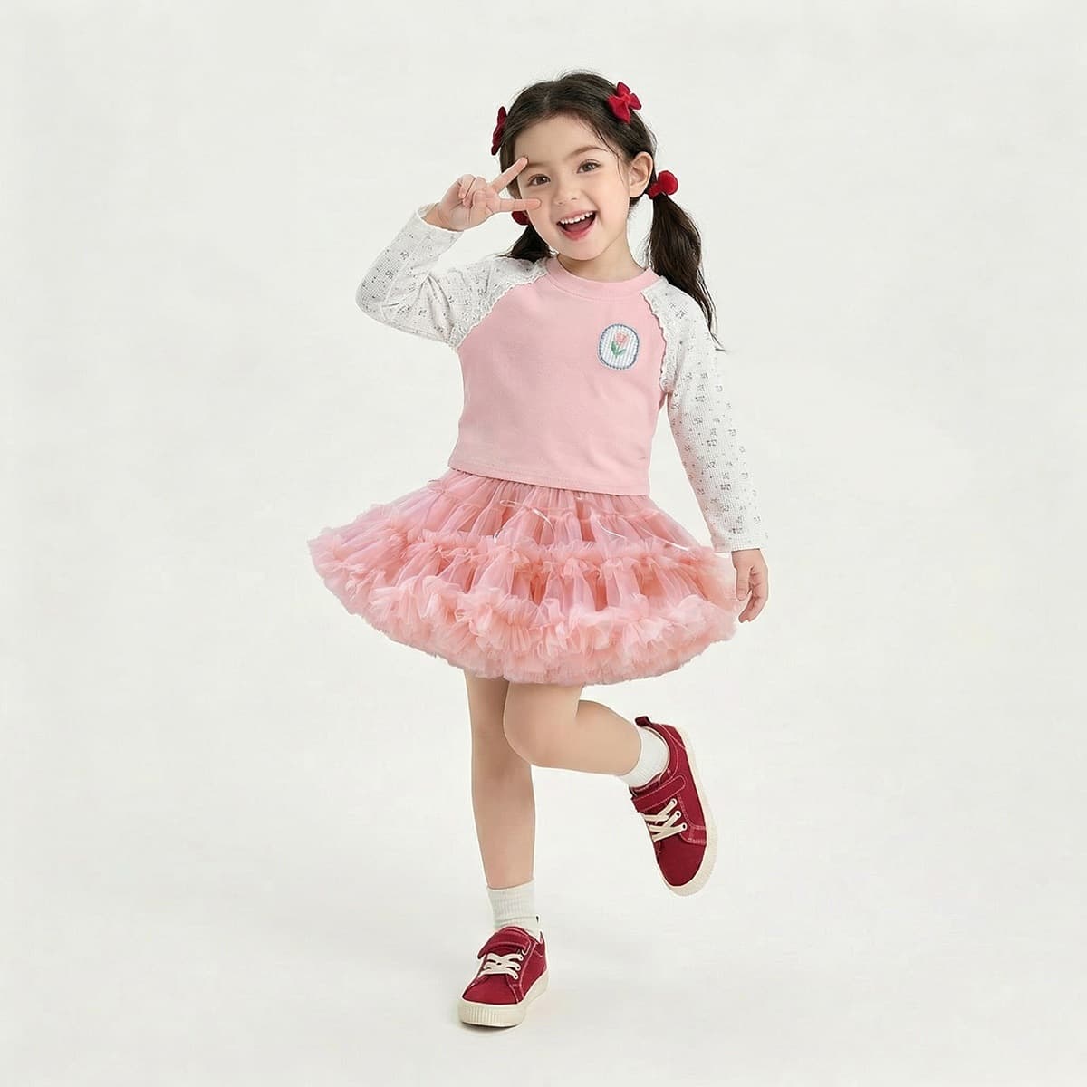 Girls Sweet Summer New Style Baby Multi-Layer Tulle Tutu Skirt 2026 Cute Puffy Half Skirt