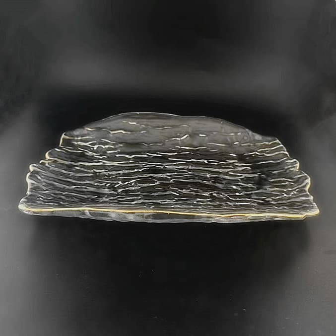 Japanese Heterosexual Glass Tray Barbecue Plate Household Dessert Salad Plate Bread Plate Sushi Plate Plate Tableware Wholesale