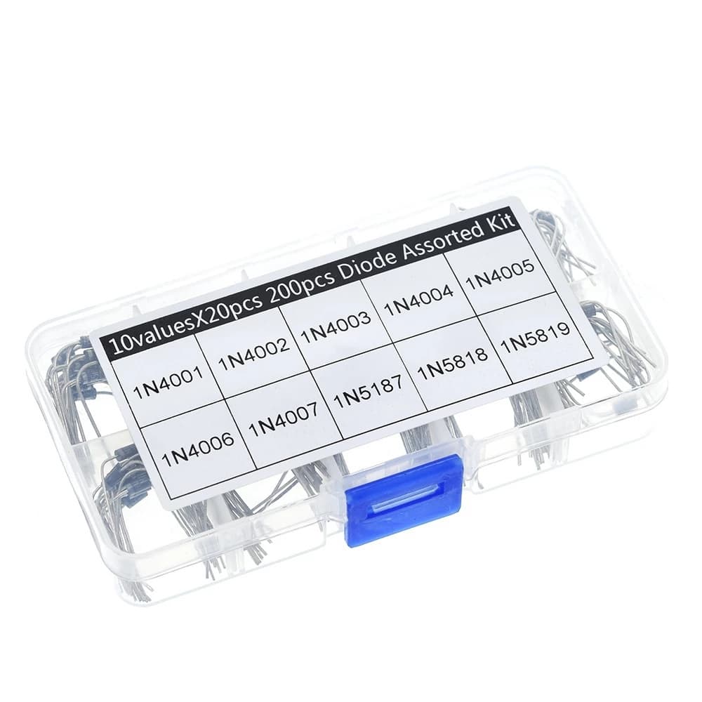 100/200PCS Rectifier Diode Set 1N4001-1N4007-1N5819 10 Specifications