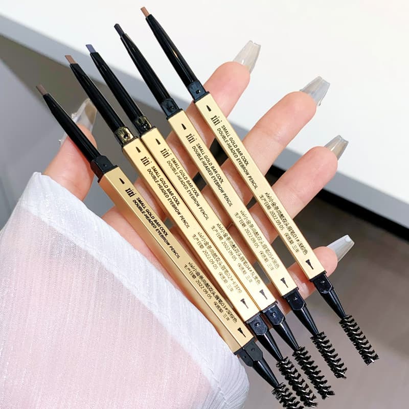 xixi Small Golden Chopsticks Ultra-fine Eyebrow Pencil Anti-sweat and non-fading Natural Ultra-fine Student Party Affordable and Easy to Use for Beginners