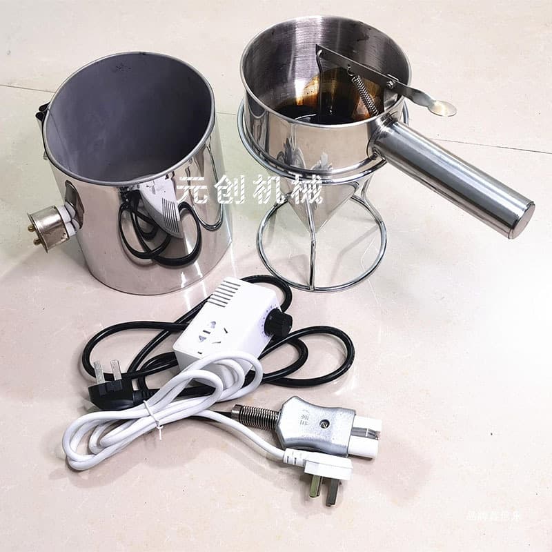 Manual temperature control plaster tidal machine household small plaster funnel old plaster hot melt glue making plaster machine