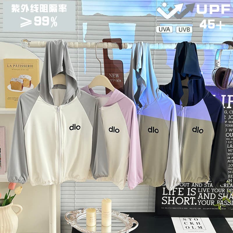 Children's Sun Protection Jacket UPF45+, New Summer Ice Silk Cool Breathable Unisex Lightweight Hooded Outerwear