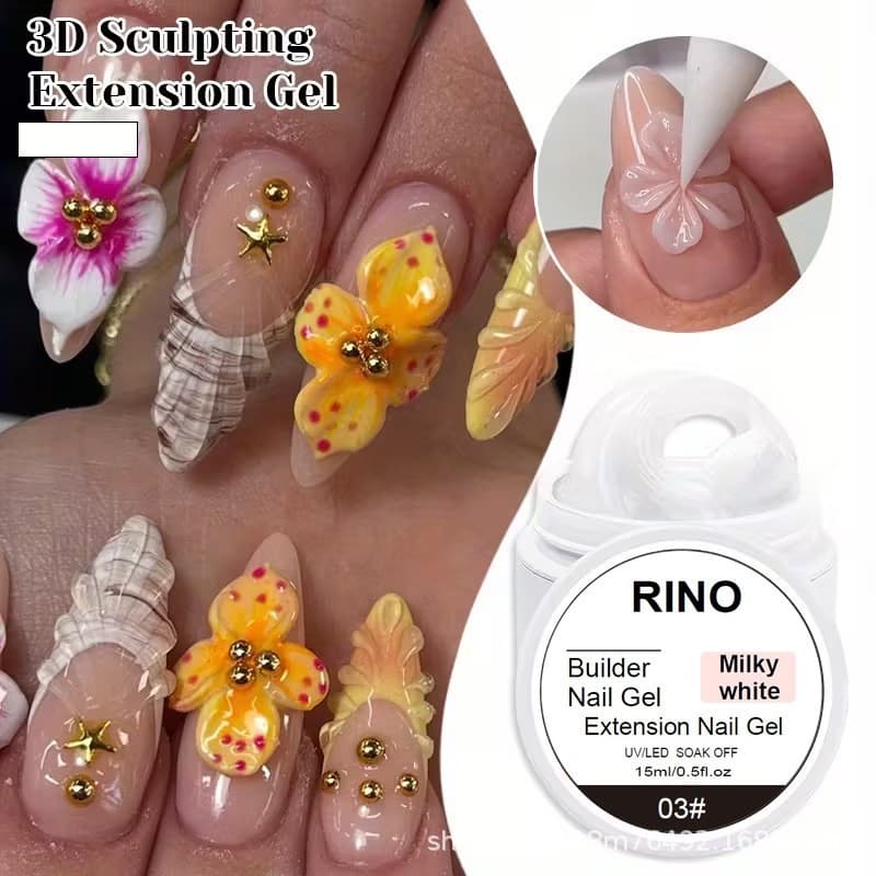 Squeeze Gel Hard Solid Extension Gel High Hardness High Transparency 3D Soft Gel Carving Gel Non-Stick Hand Wholesale