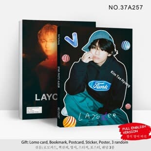 Cross-border Hot Selling Stock V Photobook Kim Taehyung New Album Layover Magazine KPOP Collectible Book