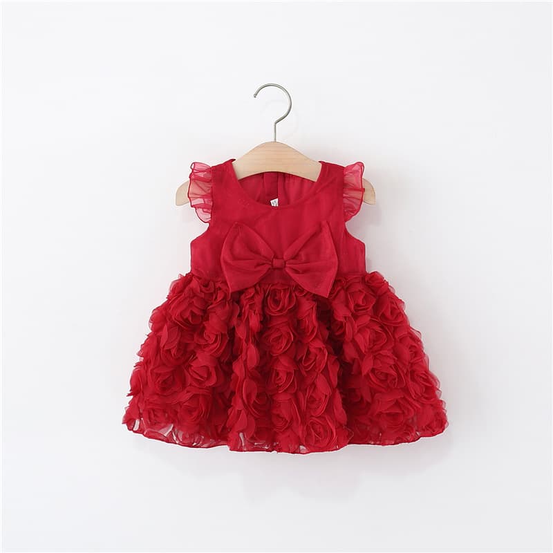 Baby Girl First Birthday Gown 100 Days Summer Infant Dress Full Moon Skirt One-Year-Old Outfit Princess Dress Export